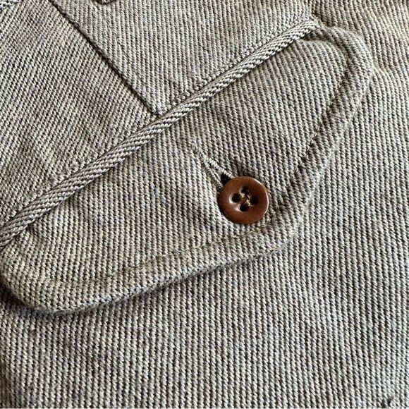 Polo Ralph Lauren ~ Vintage Tan Wool Twill Leather Knee Patch Riding Breeches - Picture 5 of 13